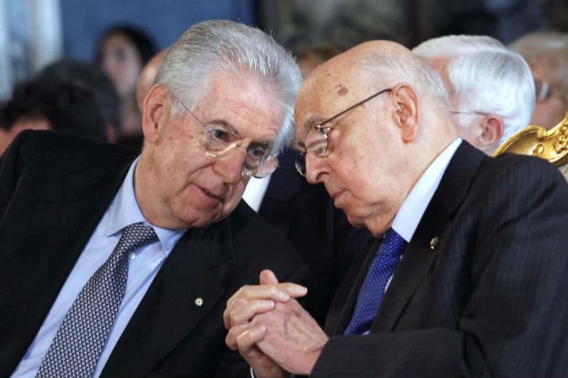 Mario Monti Giorgio Napolitano